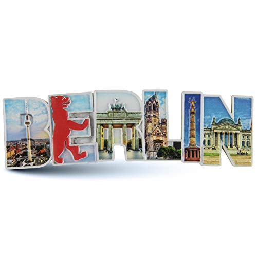 3D Magnet Berlin | Skyline Schriftzug | Kühlschrank-Magnet | typisches Souvenir | Design Made in Berlin von United1871