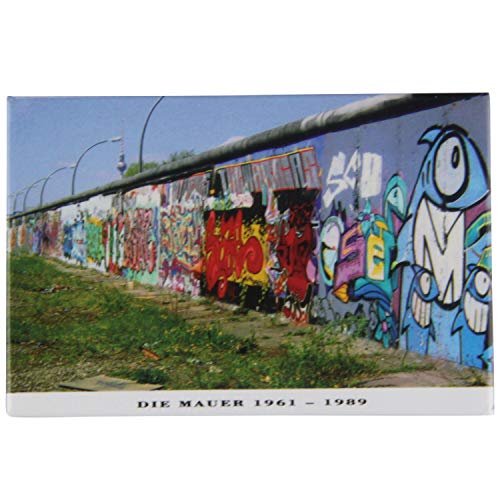 Kühlschrank-Magnet Berlin | Berliner Mauer mit Graffiti | Starker Halt | Foto-Magnet 8 x 5,5 cm | typisches Souvenir von United1871