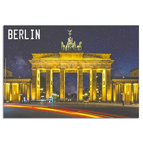 Kühlschrank-Magnet Berlin | Brandenburger Tor bei Nacht | Starker Halt | Foto-Magnet 8 x 5,5 cm | typisches Souvenir Kühlschrank-Magnet Berlin | Brandenburger Tor bei Nacht | Starker Halt | Foto-Magnet 8 x 5,5 cm | typisches Souvenir von United1871