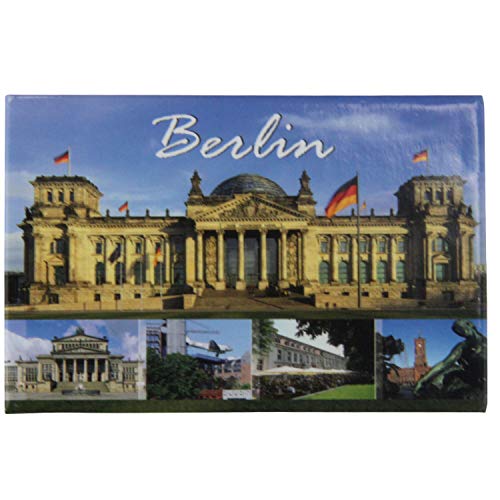 Kühlschrank-Magnet Berlin-er Reichstag | Starker Halt | Foto-Magnet 8 x 5,5 cm | typisches Souvenir von United1871