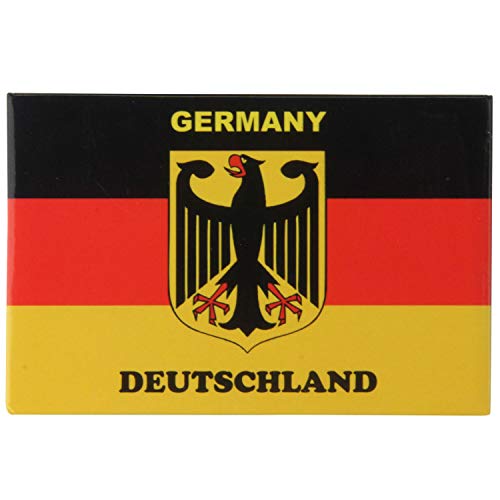 Kühlschrank-Magnet Deutschland-Flagge mit Adler | Starker Halt | Foto-Magnet 8 x 5,5 cm | typisches Souvenir von United1871