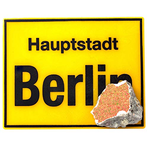 Kühlschrank-Magnet ORIGINAL Berliner Mauer-Stein mit Echtheitszertifikat | Handarbeit aus Berliner Manufaktur von United1871