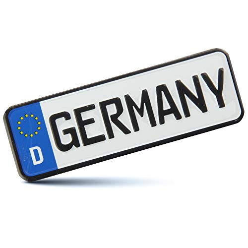 Magnet Nummernschild GERMANY | Blech-Magnet 9x3 cm mit Relief Stanzung | typisches Souvenir & Geschenk von United1871