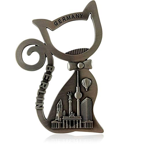 Metall-Magnet BERLIN | typisches Hauptstadt Souvenir | Kühlschrankmagnet | Designed in Germany Flaschenöffner von United1871