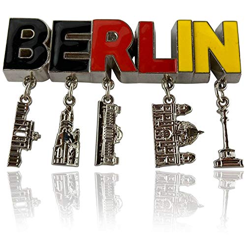 Metall-Magnet Berlin | typisches Hauptstadt Souvenir | Kühlschrankmagnet | Designed in Germany von United1871