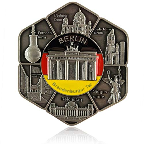 Metall-Magnet Berlin | typisches Hauptstadt Souvenir | Kühlschrankmagnet | Designed in Germany von United1871