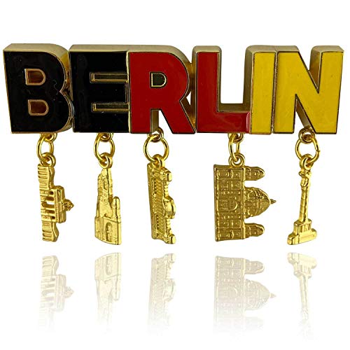 Metall-Magnet BERLIN | typisches Hauptstadt Souvenir | Kühlschrankmagnet | Designed in Germany von United1871