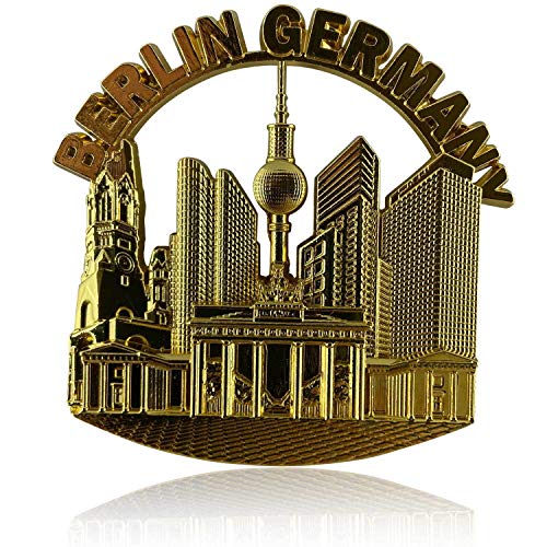 Metall-Magnet Berlin | typisches Hauptstadt Souvenir | Kühlschrankmagnet | Designed in Germany von United1871