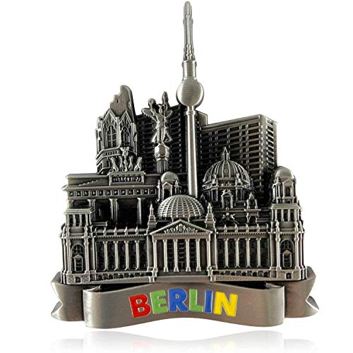 Metall-Magnet Berlin | typisches Hauptstadt Souvenir | Kühlschrankmagnet | Designed in Germany von United1871