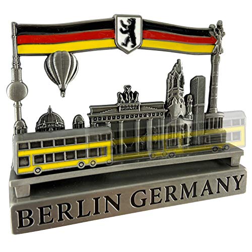 Metall-Magnet Berlin | typisches Hauptstadt Souvenir | Kühlschrankmagnet | Designed in Germany von United1871