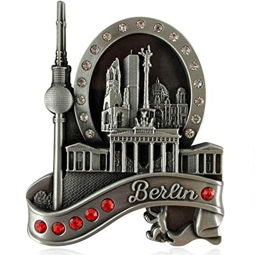 Metall-Magnet Berlin | typisches Hauptstadt Souvenir | Kühlschrankmagnet | Designed in Germany von United1871