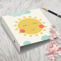 Ringordner Din A4 Mit Sonnen Motiv, Kinder Ordner Personalisiert Namen, Für Kita, Kindergarten Und Schule, Portfolio, Zeugnisse Ringordner Din A4 Mit Sonnen Motiv, Kinder Ordner Personalisiert Namen, Für Kita, Kindergarten Und Schule, Portfolio, Zeugnisse von UnitedprintSE