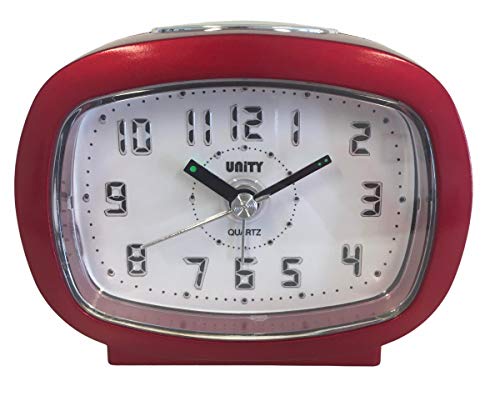 UNITY Piepton-Wecker in Rot & Blau mit LED-Licht, 9 x 7,5 x 4,5 cm von Unity