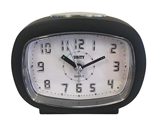 UNITY LED-Wecker mit Signalton – 49026, Schwarz, 9 x 7.5 x 4.5cm von Unity