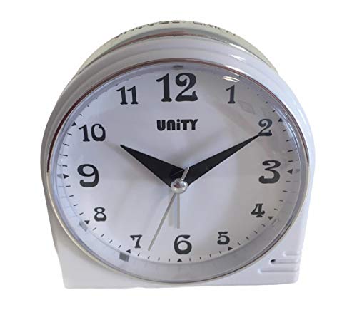 Unity Piepton-Wecker – 49025, Weiß, 8.5 x 9 x 3.5 cm von Unity