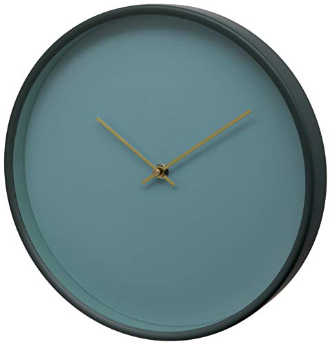 Unity-Wanduhr, Bristol Contemporary, Silent Sweep, Blaugrün, 30 cm von Unity