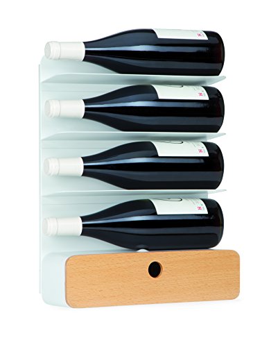 Universal Expert Weinregal für 4 Flaschen, Holz, weiß von Universal Expert