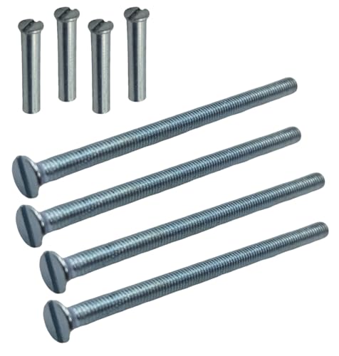 4 Stück M3 Silber Türgriffschrauben mit Bolzen Verbindungshülse männlich auf weiblich für Türgriff, Knäufe, Rosetten und andere 4 Stück M3 Silber Türgriffschrauben mit Bolzen Verbindungshülse männlich auf weiblich für Türgriff, Knäufe, Rosetten und andere von Universal Hardware