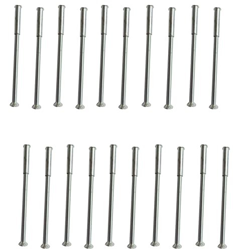 Fasteners-Store 20 M3-Verbindungsschrauben und Schraubenhülsen, zur Fixierung von Türgriffen, Knäufen, usw. (Silber, 3 mm x 20 mm) von Universal Hardware