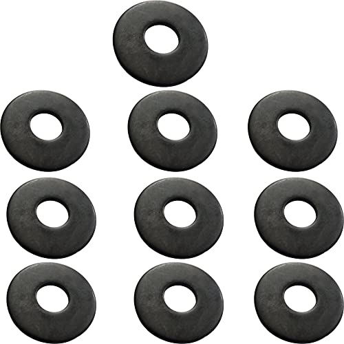 M8 x 25 mm schwarze Gummi-Unterlegscheiben (10 Stück), Penny-Unterlegscheiben, Größe: 8,4 mm Innendurchmesser x 25 mm Außendurchmesser x 2 mm Dicke von Universal Hardware
