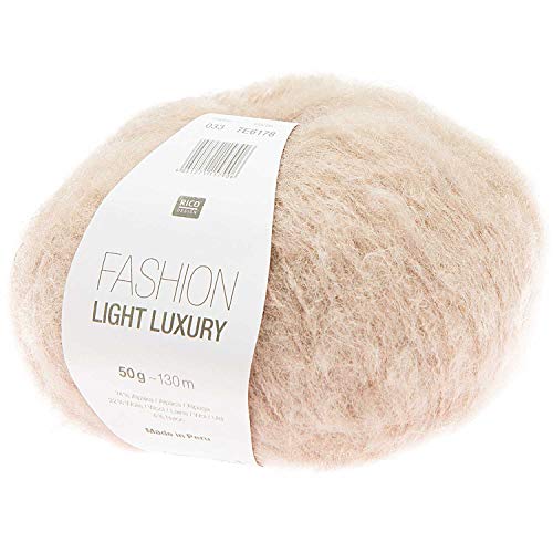 Rico Fashion Light Luxury Fb. 33 perlmutt, leichte Wolle mit Alpakawolle zum Stricken Rico Fashion Light Luxury Fb. 33 perlmutt, leichte Wolle mit Alpakawolle zum Stricken von Universal Yarn