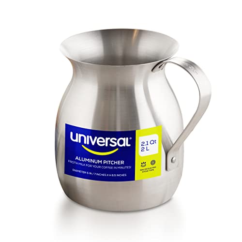 Universal Heiße Schokoladenbereiter, 2,1 Qt/2 l, Chocolatera, Aufschäumkrug, Aufschäumer für Kaffee, Aluminium-Ausgießtopf, Olleta von universal