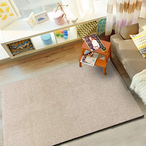 Universalteppich Kurzflor Velur glatt, 100% Polypropylen, weiß, 160 x 230 cm von UNIVERSAL