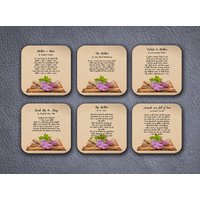 Set Aus 6 Untersetzern Mit Gedichten Über Mutter. Mit Sechs Berühmten Super Geschenk Zum Muttertag. Für Mama von UniversalZone
