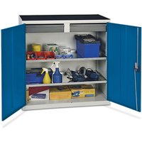 stumpf® Werkstatt-Beistellschrank mit 2 Schubladen + 2 Wannen, HxBxT 1.000 x 1.000 x 500 mm, lichtgrau von stumpf®
