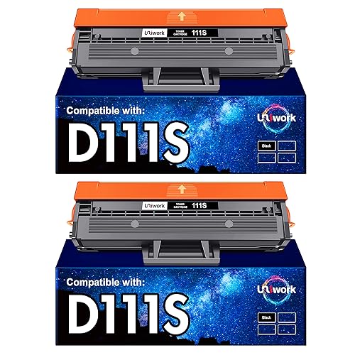 Uniwork MLT-D111S Toner 111S Kompatibel für Samsung MLT-D111S MLT-D111L Toner Schwarz für Samsung Xpress M2070W Toner M2026W M2070 M2070FW M2020 M2026 M2022W M2022 M2070F M2020W (Schwarz, 2er-Pack) von Uniwork