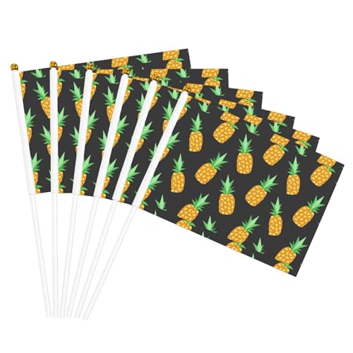 Ananas Druck Handflagge Leichte Flaggen Partys Events Jubiläum Dekor Verschiedene Anlässe von Unkhtt