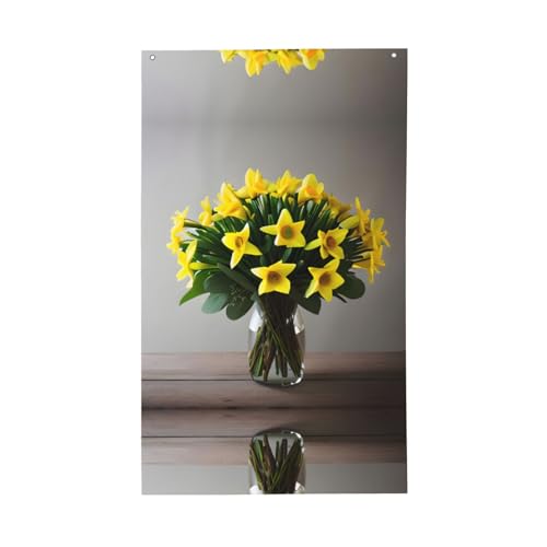 Blumenstrauß mit Narzissen, 1 Druck, dekorative Flagge, für den Innenbereich, Hof, Jahreszeiten, Urlaubsdekorationen Blumenstrauß mit Narzissen, 1 Druck, dekorative Flagge, für den Innenbereich, Hof, Jahreszeiten, Urlaubsdekorationen von Unkhtt