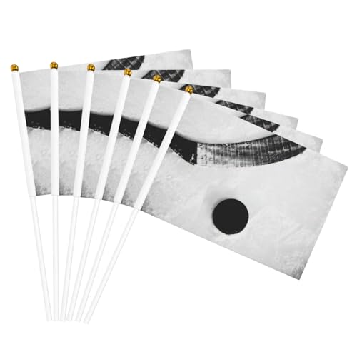 Eishockey-Kunstdruck, Handflagge, leichte Flaggen, Partys, Veranstaltungen, Jubiläumsdekoration, verschiedene Anlässe von Unkhtt
