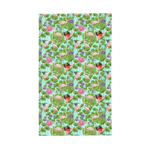 Flamingo-Liebesblumen-Druck, für den Außenbereich, dekorative Flagge, für den Innenbereich, Hof, Jahreszeiten, Urlaubsdekorationen Flamingo-Liebesblumen-Druck, für den Außenbereich, dekorative Flagge, für den Innenbereich, Hof, Jahreszeiten, Urlaubsdekorationen von Unkhtt