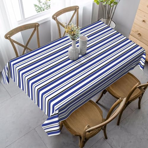 Gestreifte Tischdecke, wasserdicht, wiederverwendbar, für Esszimmer, Party, Hochzeit, Innen- und Außenbereich Gestreifte Tischdecke, wasserdicht, wiederverwendbar, für Esszimmer, Party, Hochzeit, Innen- und Außenbereich von Unkhtt