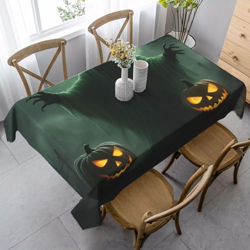 Grüner Geist, Horror, Halloween, Kürbisdruck, wasserdicht, wiederverwendbar, Tischdecke, Esstisch, Party, Hochzeit, Innen- und Außenbereich von Unkhtt