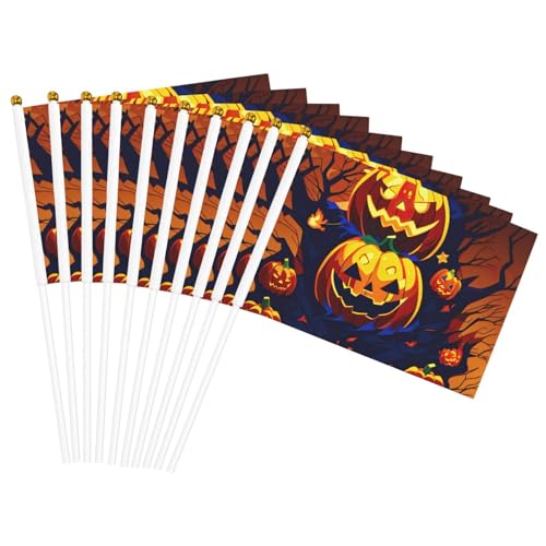 Halloween-Kürbis-Druck, Handflagge, leichte Flaggen, Partys, Veranstaltungen, Jubiläumsdekoration, verschiedene Anlässe Halloween-Kürbis-Druck, Handflagge, leichte Flaggen, Partys, Veranstaltungen, Jubiläumsdekoration, verschiedene Anlässe von Unkhtt