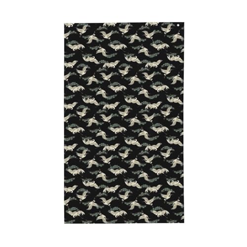 Japanische Kranich- und Kiefern-Druck, dekorative Flagge, für den Innenbereich, Hof, Jahreszeiten, Urlaubsdekorationen Japanische Kranich- und Kiefern-Druck, dekorative Flagge, für den Innenbereich, Hof, Jahreszeiten, Urlaubsdekorationen von Unkhtt