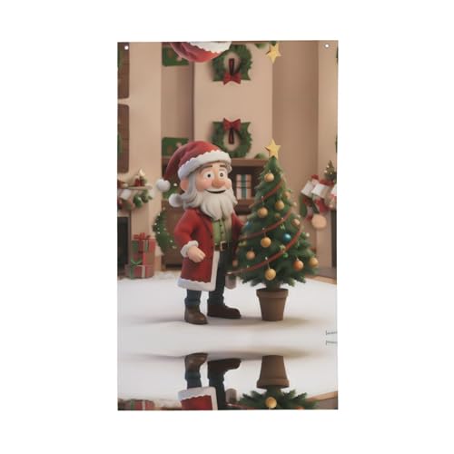 Lustiger Weihnachtsdruck für den Außenbereich, dekorative Flagge, für den Innenbereich, Hof, Jahreszeiten, Urlaubsdekorationen Lustiger Weihnachtsdruck für den Außenbereich, dekorative Flagge, für den Innenbereich, Hof, Jahreszeiten, Urlaubsdekorationen von Unkhtt