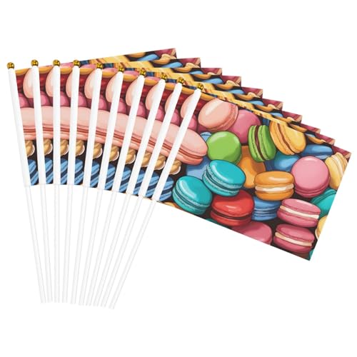 Macaron Biscuit Flavored Print Handheld Flag Lightweight Flags Parties Events Anniversary Decor Various Occasions Macaron Biscuit Flavored Print Handheld Flag Lightweight Flags Parties Events Anniversary Decor Various Occasions von Unkhtt