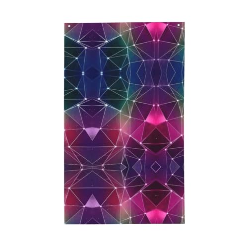 Rote Galaxie-Konstellations-Druck, dekorative Flagge, für den Innenbereich, Hof, Jahreszeiten, Urlaubsdekorationen Rote Galaxie-Konstellations-Druck, dekorative Flagge, für den Innenbereich, Hof, Jahreszeiten, Urlaubsdekorationen von Unkhtt