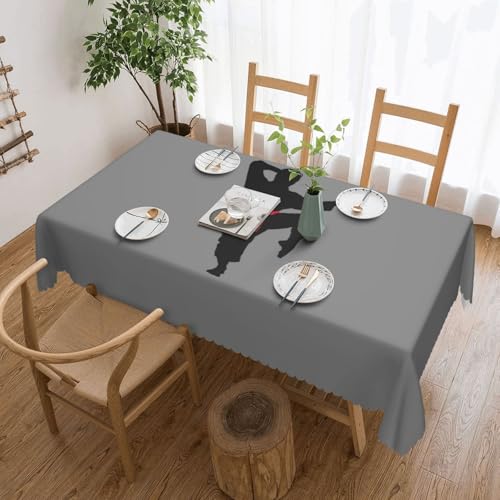 Unkhtt Karate Tischdecke, wasserdicht, rechteckig, wiederverwendbar, für Esszimmer, Hochzeit, Party, 137 x 183 cm von Unkhtt