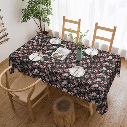 Unkhtt Safloblatt-Druck, wasserdicht, rechteckig, 137 x 183 cm, wiederverwendbare Tischdecke, Esstisch, Hochzeit, Party Unkhtt Safloblatt-Druck, wasserdicht, rechteckig, 137 x 183 cm, wiederverwendbare Tischdecke, Esstisch, Hochzeit, Party von Unkhtt