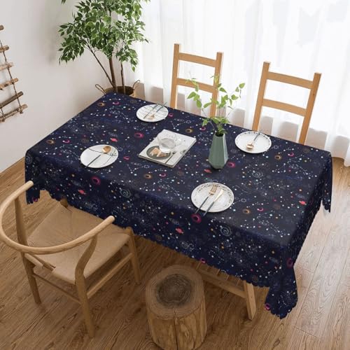 Unkhtt Tischdecke, wasserdicht, rechteckig, 137 x 183 cm, wiederverwendbar, für Esszimmer, Hochzeit, Party Unkhtt Tischdecke, wasserdicht, rechteckig, 137 x 183 cm, wiederverwendbar, für Esszimmer, Hochzeit, Party von Unkhtt