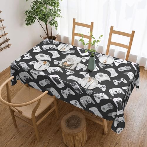 Unkhtt Tischdecke, wasserdicht, rechteckig, Motiv: Game-Controller, wiederverwendbar, für Esszimmer, Hochzeit, Party, 137 x 183 cm Unkhtt Tischdecke, wasserdicht, rechteckig, Motiv: Game-Controller, wiederverwendbar, für Esszimmer, Hochzeit, Party, 137 x 183 cm von Unkhtt