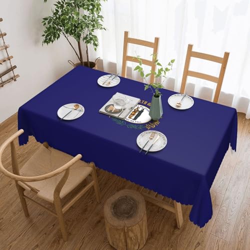 Unkhtt Tischdecke, wasserdicht, rechteckig, Motiv: Kentucky Staatsflagge, wiederverwendbar, für Esszimmer, Hochzeit, Party, 137 x 183 cm von Unkhtt