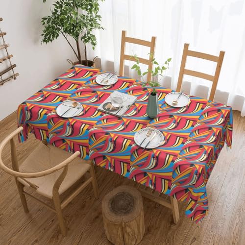 Unkhtt Tischdecke, wasserdicht, rechteckig, wiederverwendbar, für Esszimmer, Hochzeit, Party, 137 x 183 cm Unkhtt Tischdecke, wasserdicht, rechteckig, wiederverwendbar, für Esszimmer, Hochzeit, Party, 137 x 183 cm von Unkhtt