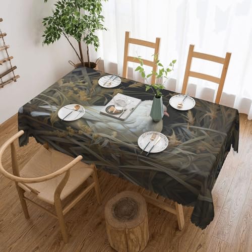 Unkhtt Wasserdichte rechteckige Tischdecke, Gras- und Taubenmuster, wiederverwendbar, für Esszimmer, Hochzeit, Party, 137 x 183 cm Unkhtt Wasserdichte rechteckige Tischdecke, Gras- und Taubenmuster, wiederverwendbar, für Esszimmer, Hochzeit, Party, 137 x 183 cm von Unkhtt