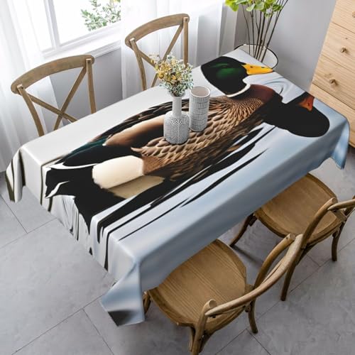 Wasserdichte Tischdecke mit Entenmuster, wiederverwendbar, für Esszimmer, Party, Hochzeit, Innen- und Außenbereich Wasserdichte Tischdecke mit Entenmuster, wiederverwendbar, für Esszimmer, Party, Hochzeit, Innen- und Außenbereich von Unkhtt