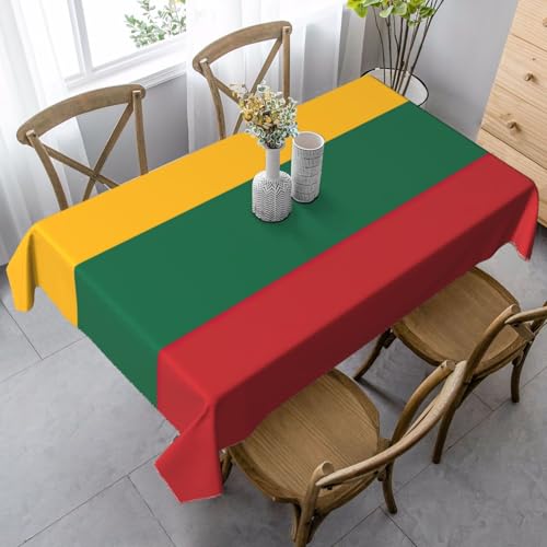 Wasserdichte Tischdecke mit Litauen-Motiv, wiederverwendbar, für Esszimmer, Party, Hochzeit, Innen- und Außenbereich Wasserdichte Tischdecke mit Litauen-Motiv, wiederverwendbar, für Esszimmer, Party, Hochzeit, Innen- und Außenbereich von Unkhtt